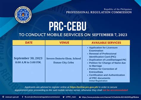 prc appointment cebu